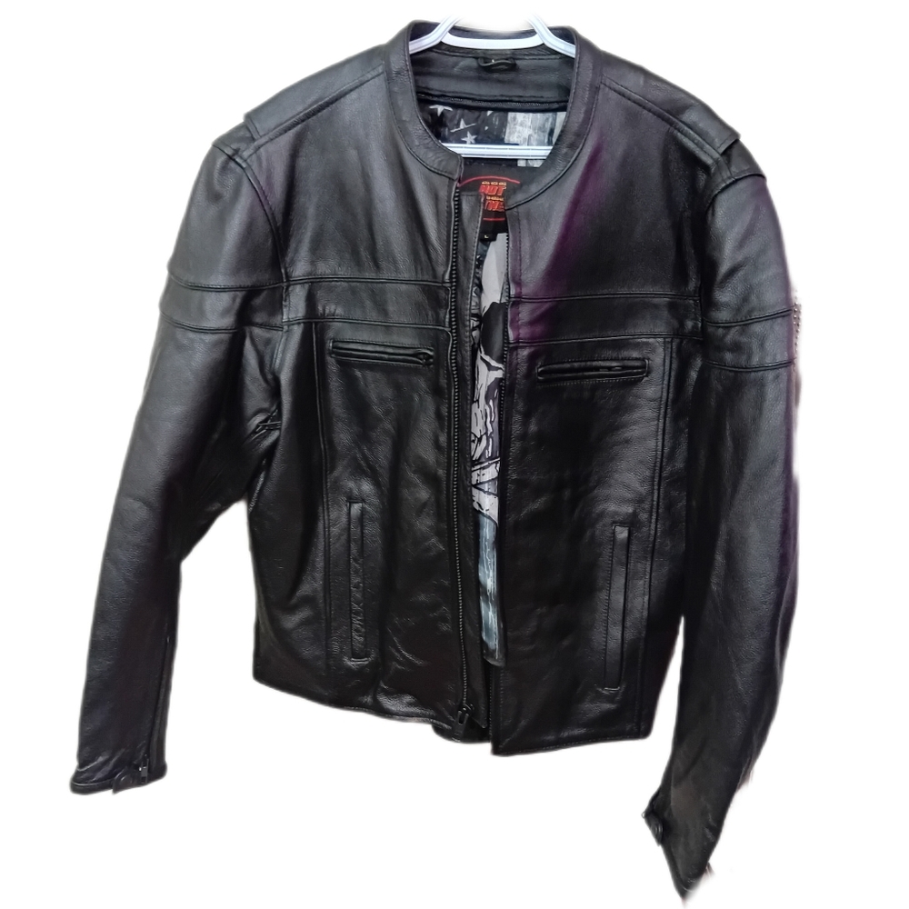 Men's Black Leather Jacket